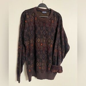 Jantzen Classic Vintage Multicolor Knit Sweater